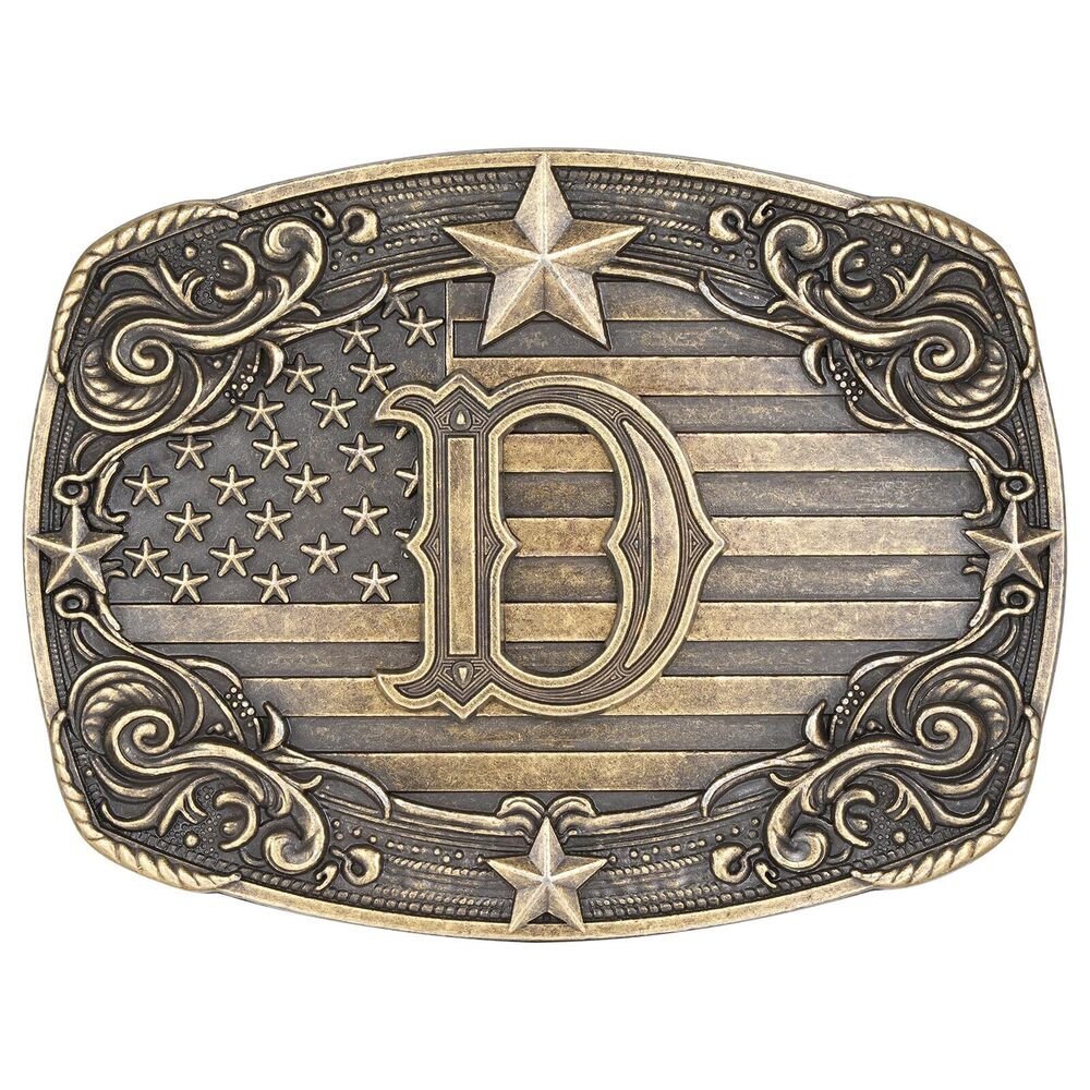 4715 Western Belt Buckle Initial Letter ABCDJRM to Z Rodeo Cowboy Belt